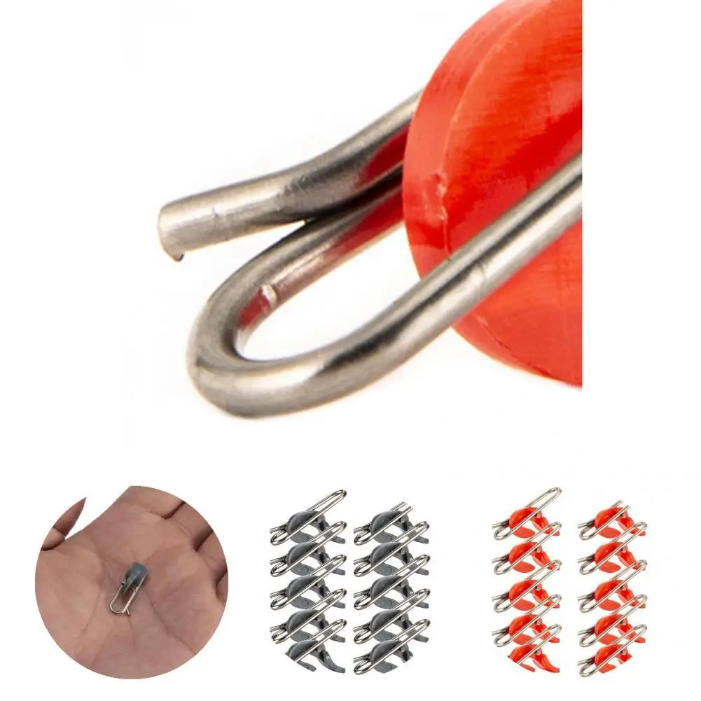 

Practical Hook Remover Solid Grey/Black/Red Useful Durable Fishing Bait Clip Lure Hook Clip Lure Hook Decoupling 10Pcs