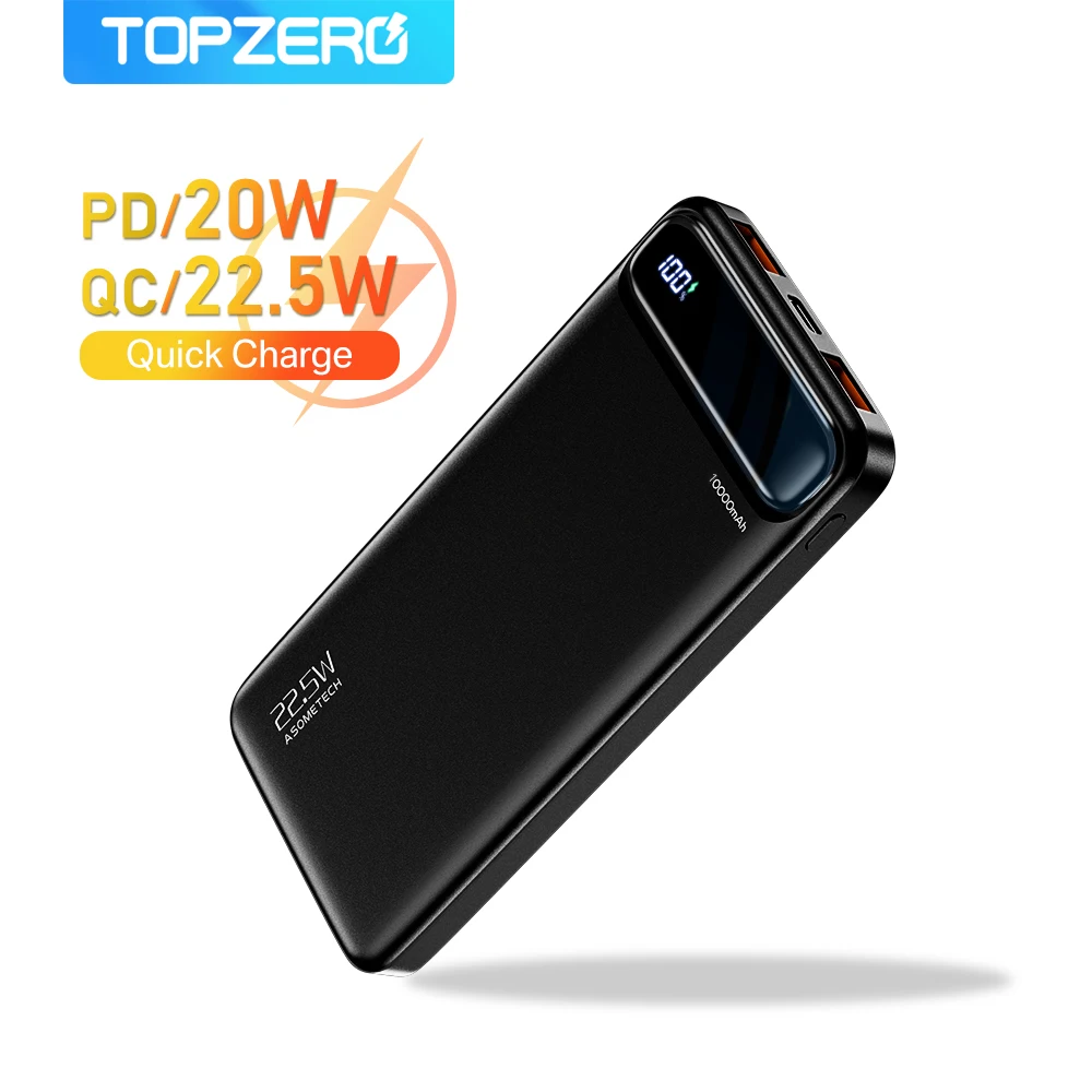 

Power Bank 20000mAh Portable External Battery USB Type C PD 20W Fast Charging Powerbank 10000mAh 20000mAh For iPhone 13 Xiaomi