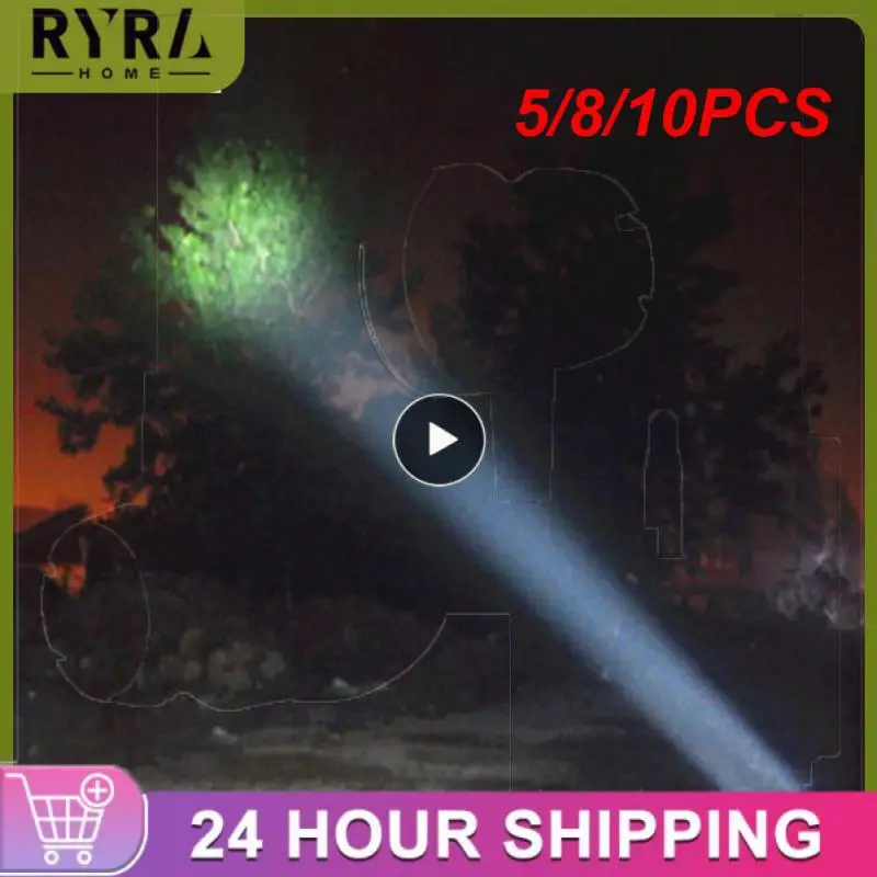 

5/8/10PCS Mini Led Lighting 3 Modes Ultra Bright Flashlight Power By Usb Interface Power Bank Torch Lanterna Portable