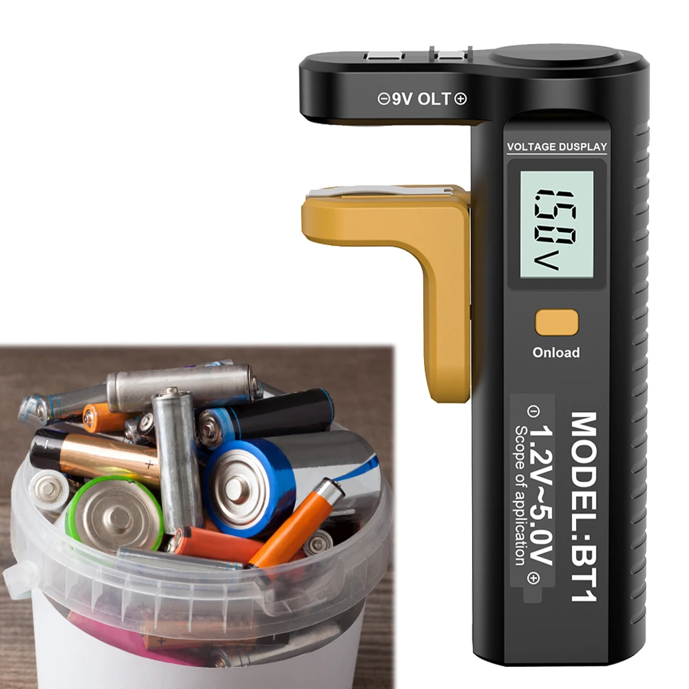 Цифровой тестер батареи Тестер емкости Проверка напряжения Детектор проверки