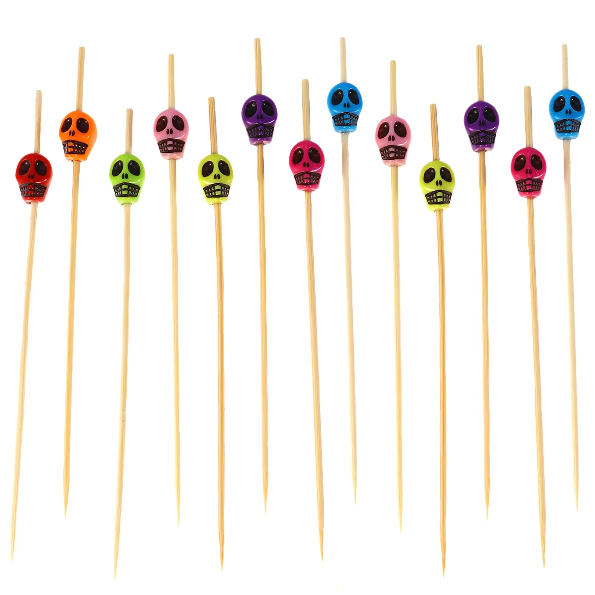 

200pcs Bamboo Fruit Picks Wood Martini Skewer Bamboo Fruit Picks Party Cocktail Picks Appetizer Picks Disposable Picks