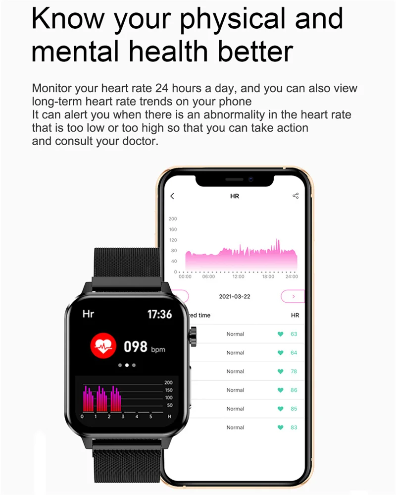 2022 New Smart Watch Men ECG+PPG Heart Rate Body Temperature Women Smartwatch Fitness Tracker Sport Watch Men for Xiaomi Huawei