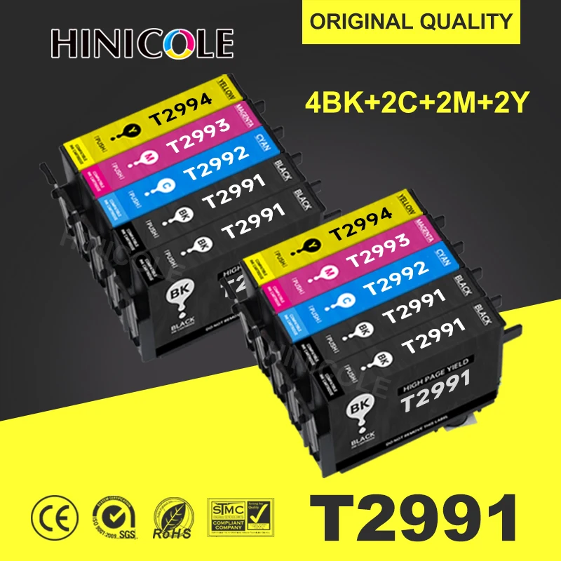 

Hinicole 29XL Cartridge Compatible For Epson T29 T2991 T 2991 Printer Ink Cartridge For Epson XP235 XP 335 332 432 435