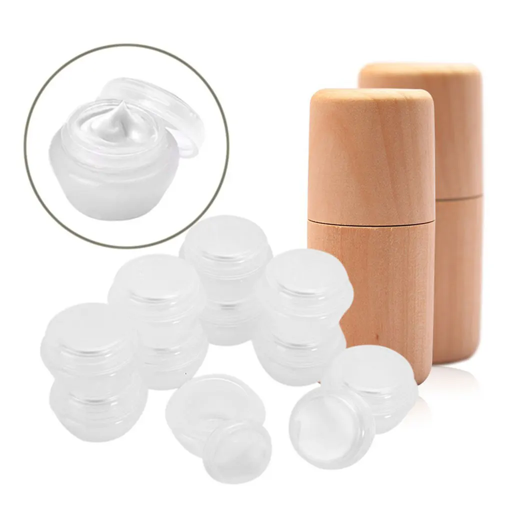 

10 шт., прозрачные стеклянные контейнеры для эфирных масел