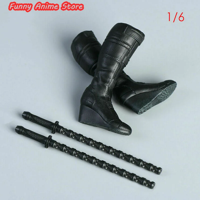 

NRTOYS NR32 1/6 Female Soldier High Heels Black Boots and Electric Baton Accessories Fit 12'' Soldier Action Figure Body