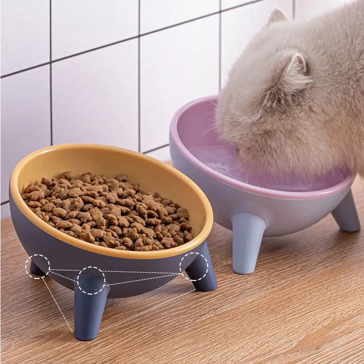 

Pet Bowl To Protect Cervical Vertebrae To Prevent Overturning Cat Dog Food Basin Kitten Puppy Eating Drinking Pet Supplies