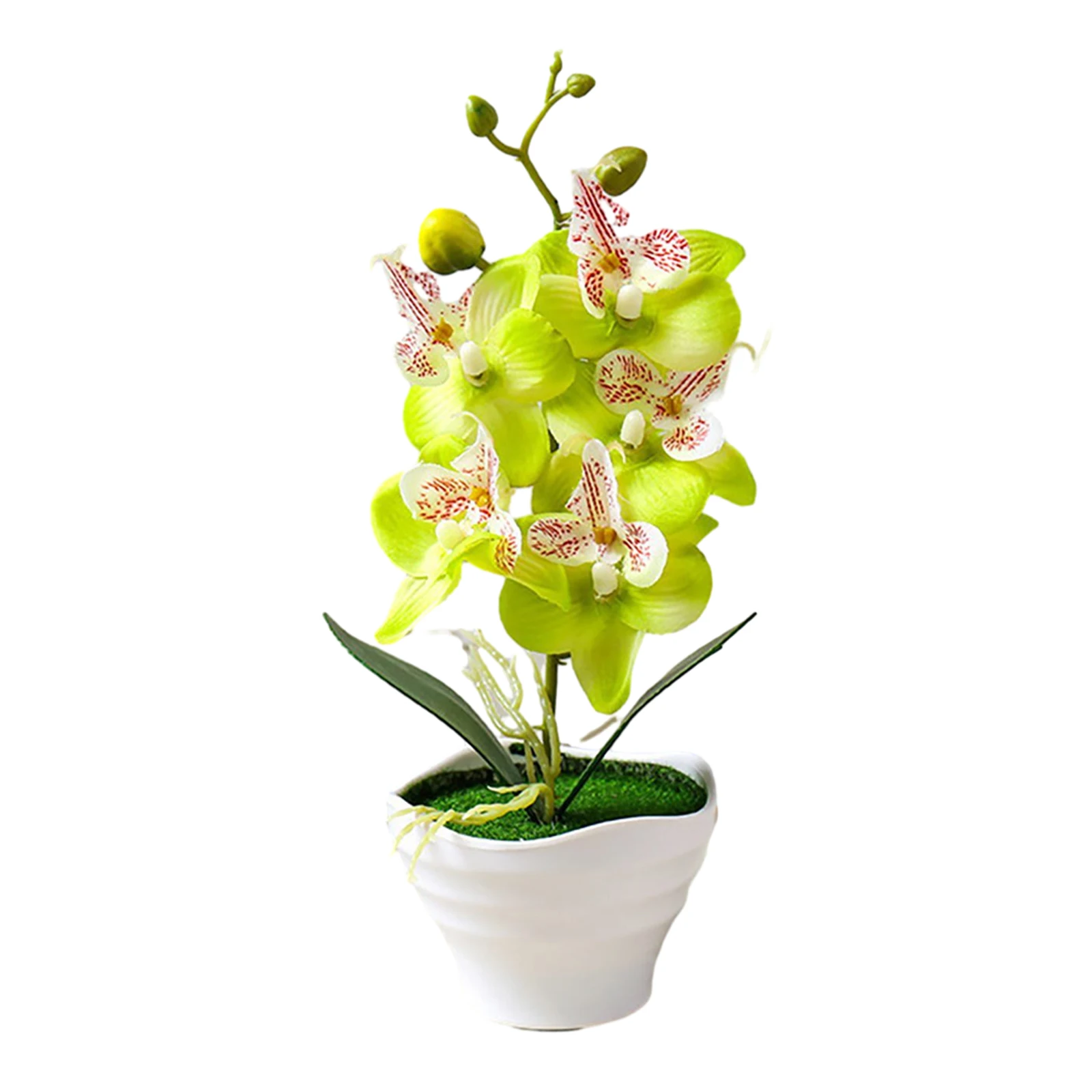 

Artificial Phalaenopsis Fake Bonsai Potted Plant Flower Orchid Floral Home Decor Wedding Decorations Home Ornaments Silk Flowers