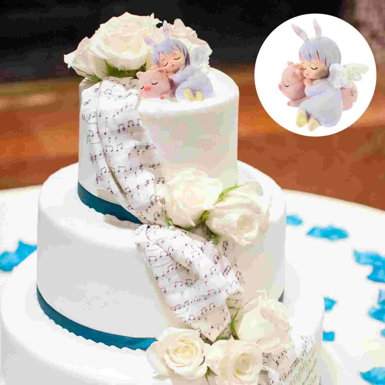 Украшения ангелов украшения для торта фигурки феи детей домашние статуи