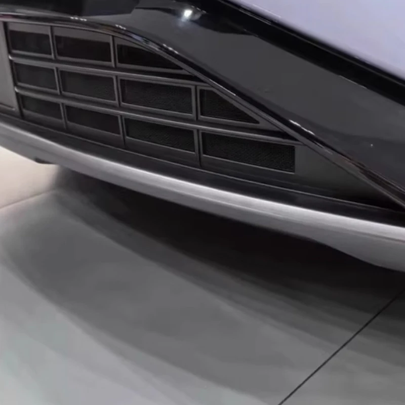 Фото Накладка на переднюю решетку радиатора для BYD Sealion 7 EV 2024 2025 2026, нижняя защитная накладка на передний бампер, дефлектор, сетка от насекомых из АБС-пластика №2
