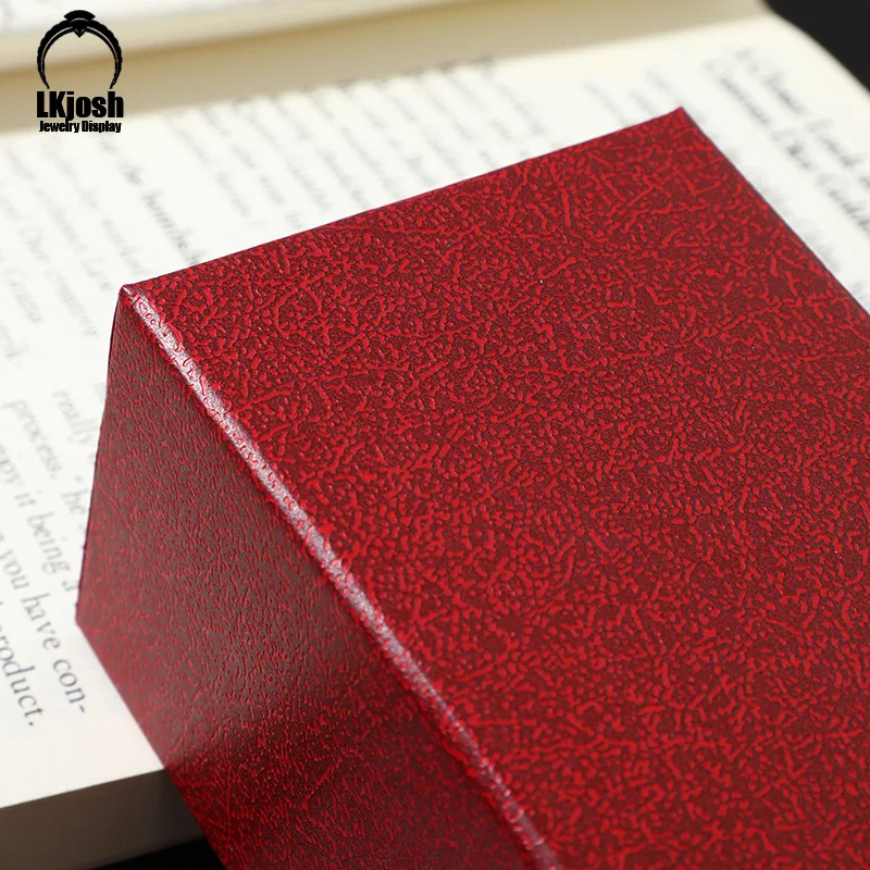 Однотонная коробка для часов с узором Личи простая бумажная драгоценностей