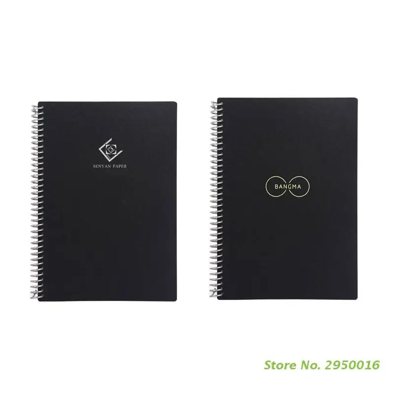 

Rewritable Spiral Notebook Reusable Waterproof Sheets Personal Journal Notepad for Women Men Drawing Scheduling Planning