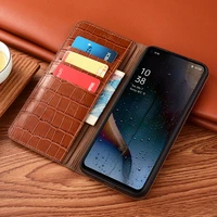 luxury genuine leather flip case for oppo realme 7 8 7i 8i 8s 9 pro plus 9i 5g speed magnetic wallet phone cover