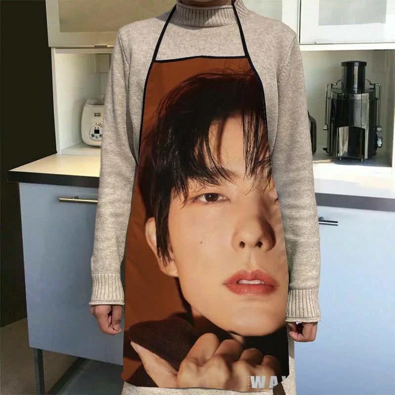 Новое поступление фартук LEE JOON GI Actor кухонные фартуки для женщин оксфордская