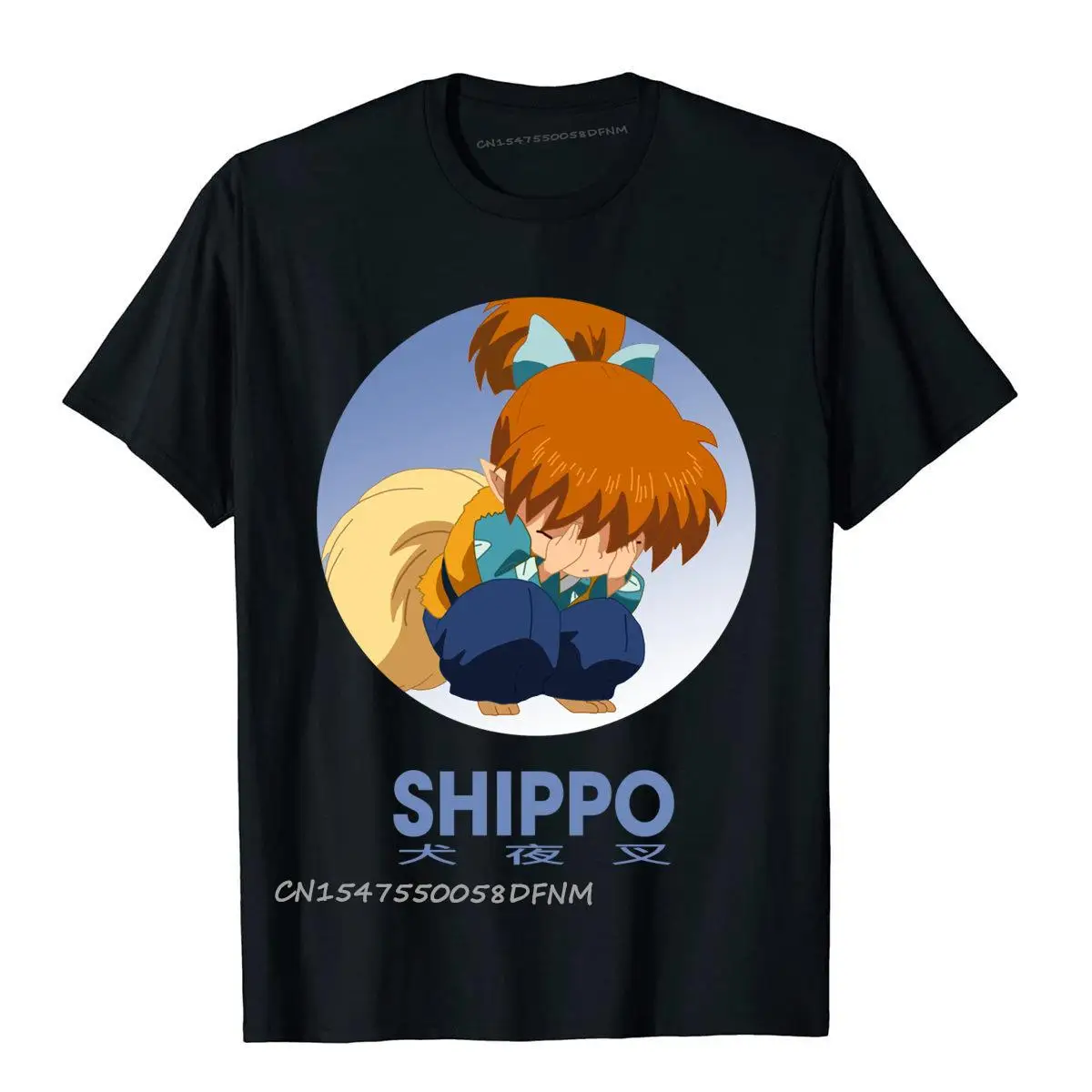 

High Street Inuyasha Art Shippo Anime Fantasy T Shirt Tees For Men Fashionable Cotton Design Top T-Shirts