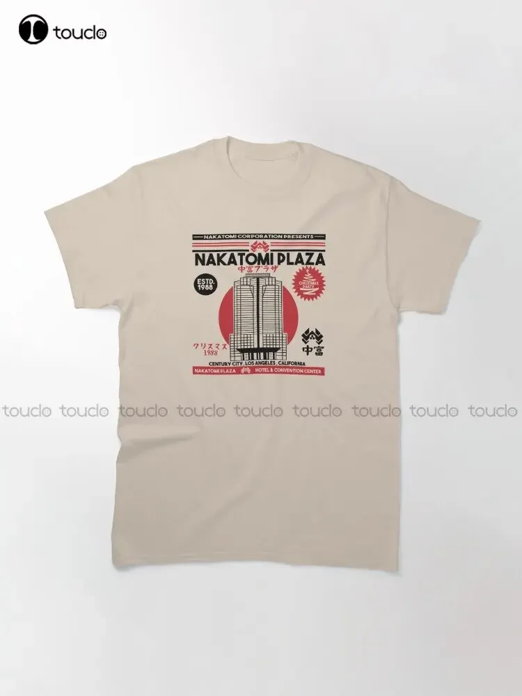 Классическая футболка Nakatomi Plaza Happy Xmas для рождественской вечеринки 1988 80-е годы