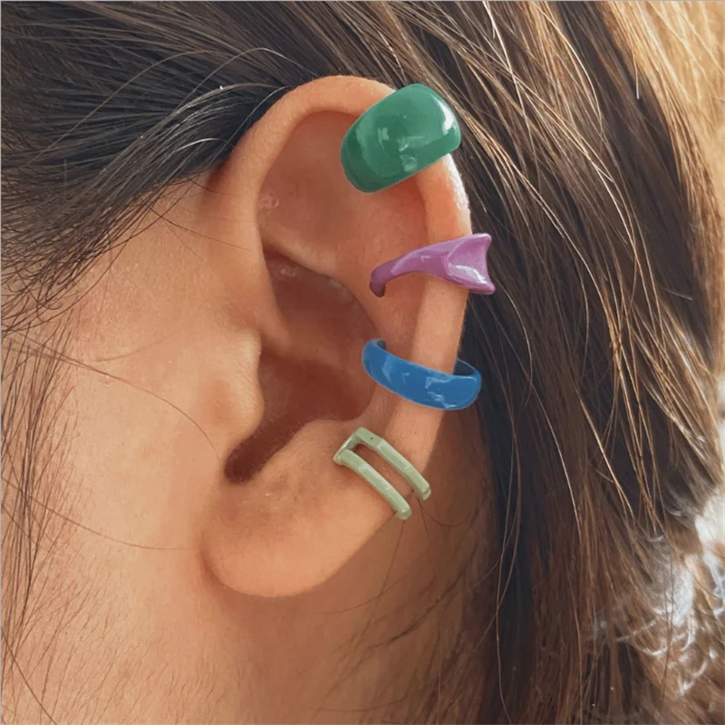

Trendy Vintage Clip Earrings for Women Temperament Jewlery Gift