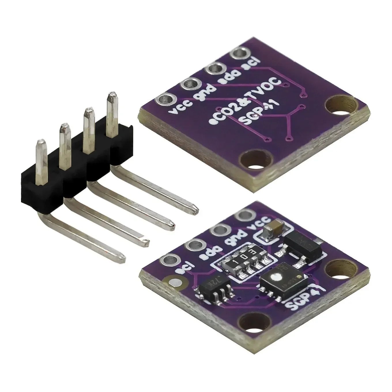 SGP41 SGP30 Датчик бензина pengukuran I2C мультипиксельный TVOC/eCO2 детектор формальдегида