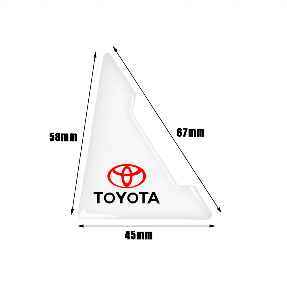 

2/4 шт. прозрачная дверная угловая крышка, бампер, защита от царапин для Toyota Rav4 Camry Corolla TRD Yaris Chr Cross Auris