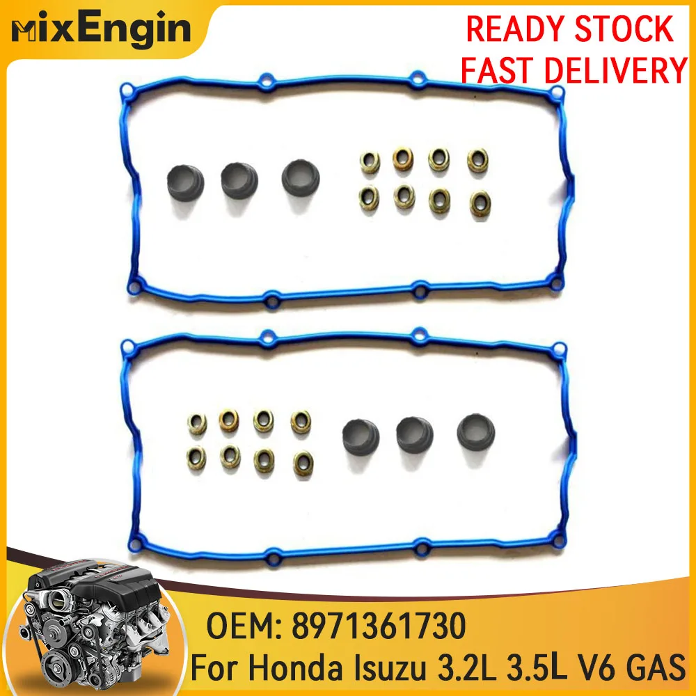 

Комплект прокладок крышки клапана двигателя подходит для Honda Isuzu Trooper Amigo 6VE1 6VD1 3.2L 3.5L V6 GAS 1998-2007 VS50486R
