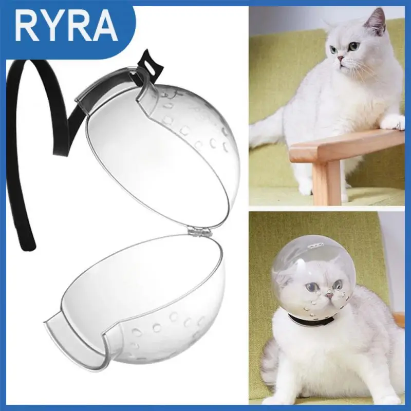 

Cat Muzzle Breathable Abs Protective Space Hood Anti Bite Beauty Mask Cat Mask Pet Supplies Cat Helmet Anti-licking Safe Cute