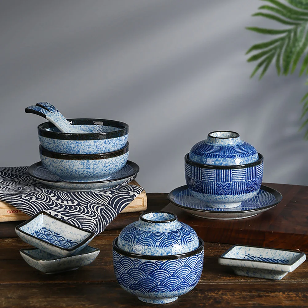 Керамический горшок для тушения японская миска лапши рамэн сервировка с набором