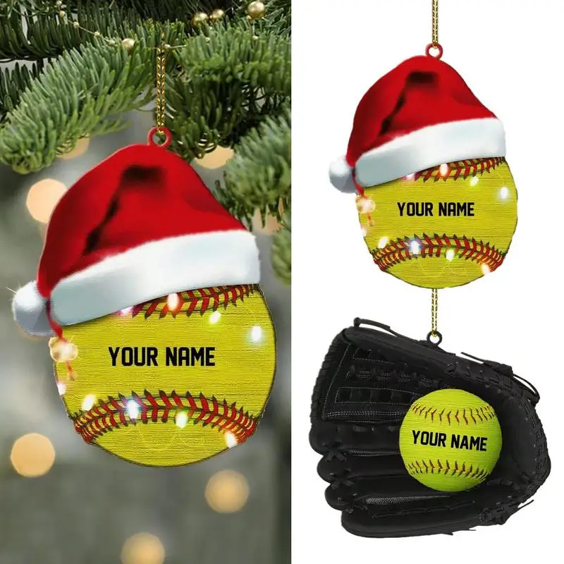 

Christmas Ornaments Baseball Baseball Mitt Ornaments Sports League Game Decorations For Christmas Tree And Holiday Ornament