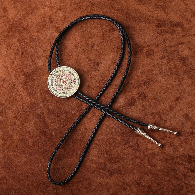 New Mexico Aztec Mayan solar calendar bolo tie | Ties