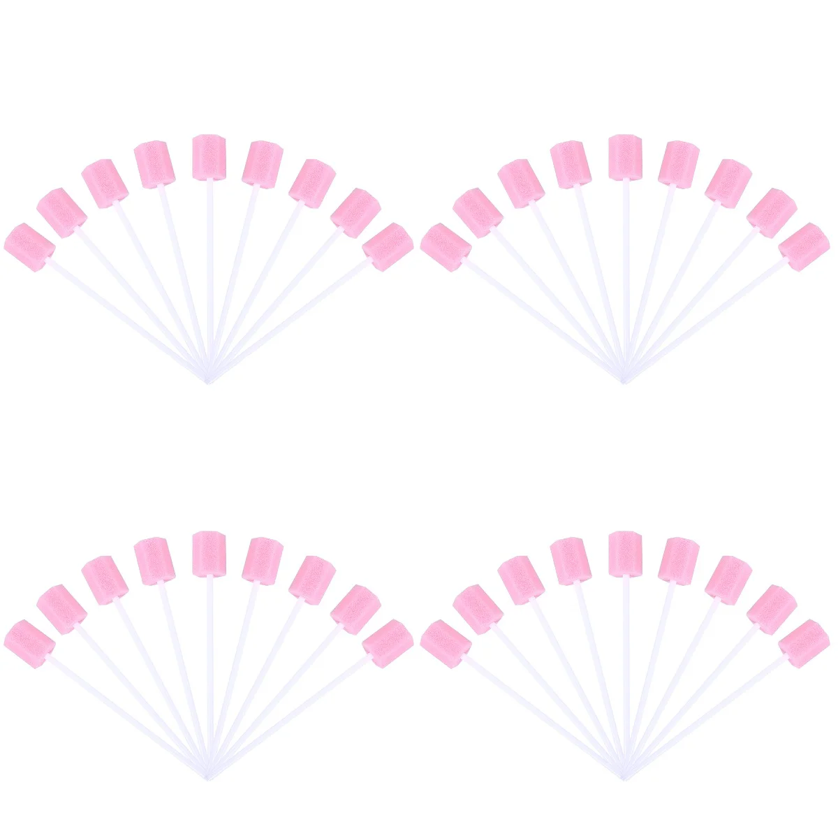 

4pcs Healifty Care Sponge Swab Cleaning Mouth Swabsticks 100pcs ( )