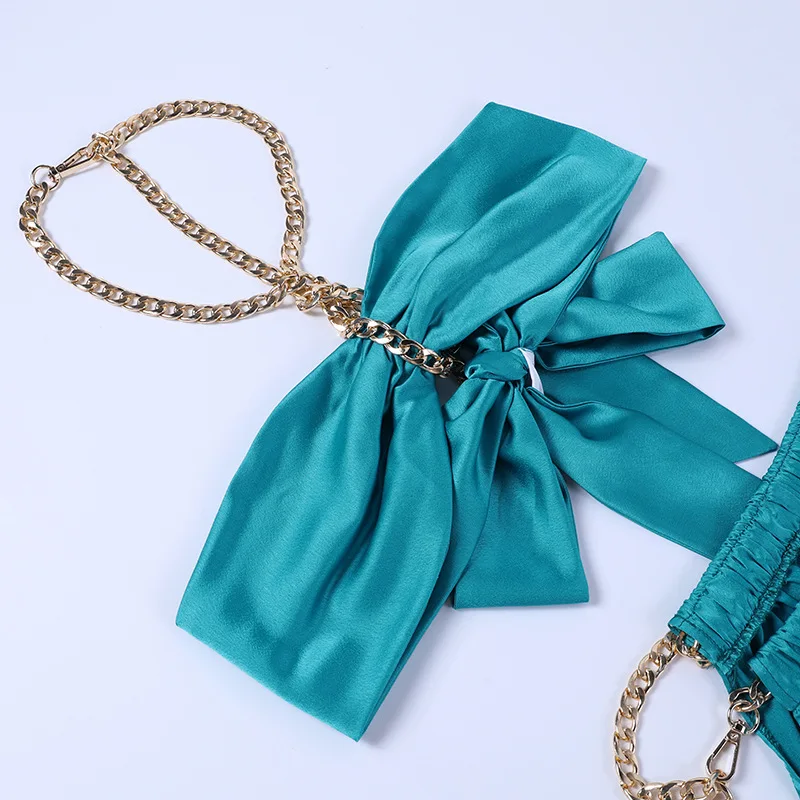 Комплект из двух предметов Привлекательный Топ на шнуровке с