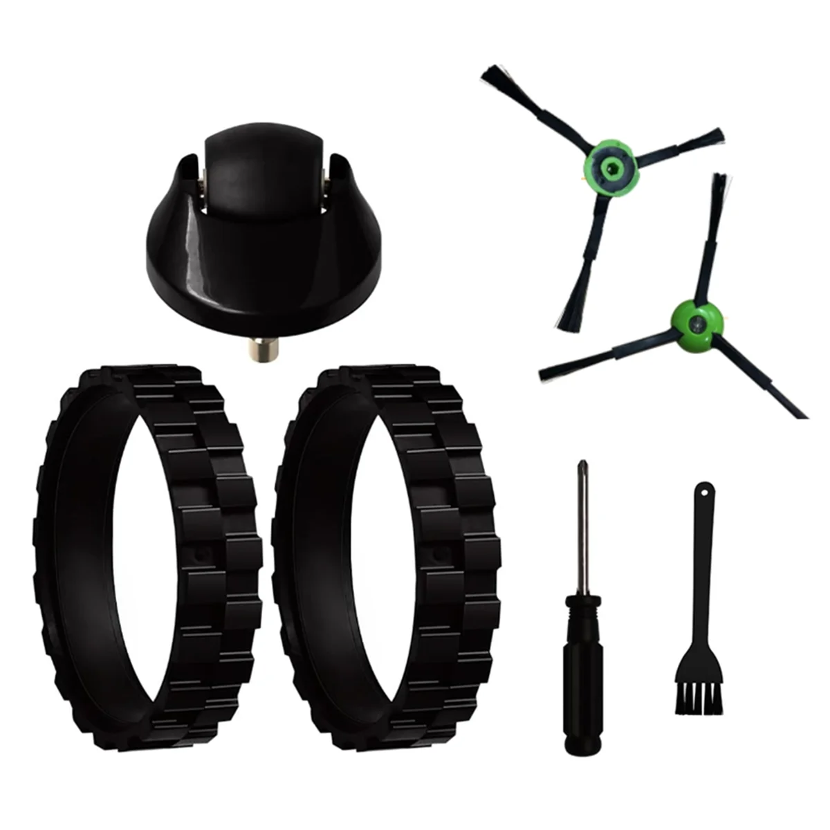 Для IRobot Roomba I3 I3+ I4 I6 I6+ I7 I8 E5 E6 E7 J7 7550 3550 3150 5150 6198 7150 Боковые щетки на колесиках