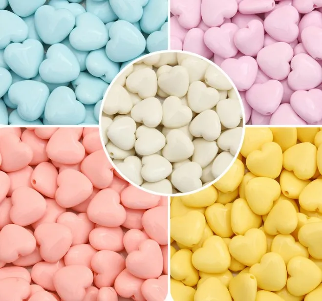 

20pcs/lot 17*19mm Acrylic smooth peach beads beaded jewelry hand diy woven bracelet necklace accessories materials