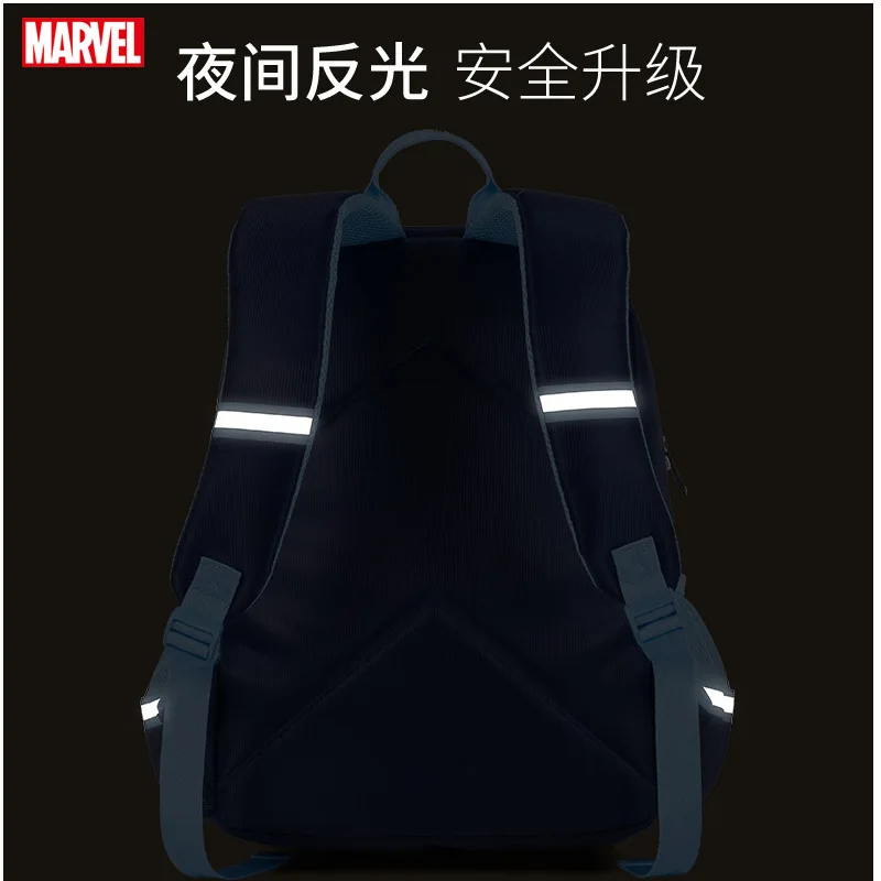 100% genuine Disney Captain America children's backpack, large capacity multi-functional Disney children's schoolbag