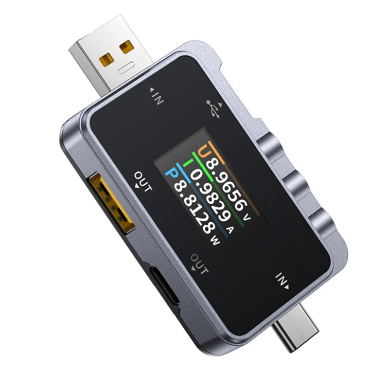FNIRSI FNAC-28 USB-тестер Type-C Измеритель тока и напряжения Быстрая зарядка Обнаружение