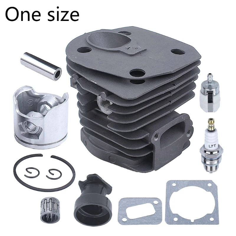 

44MM Nikasil Plated Chainsaw Cylinder Piston Gasket Replacement Parts Kit for Husqvarnas 350 351 353 346XP