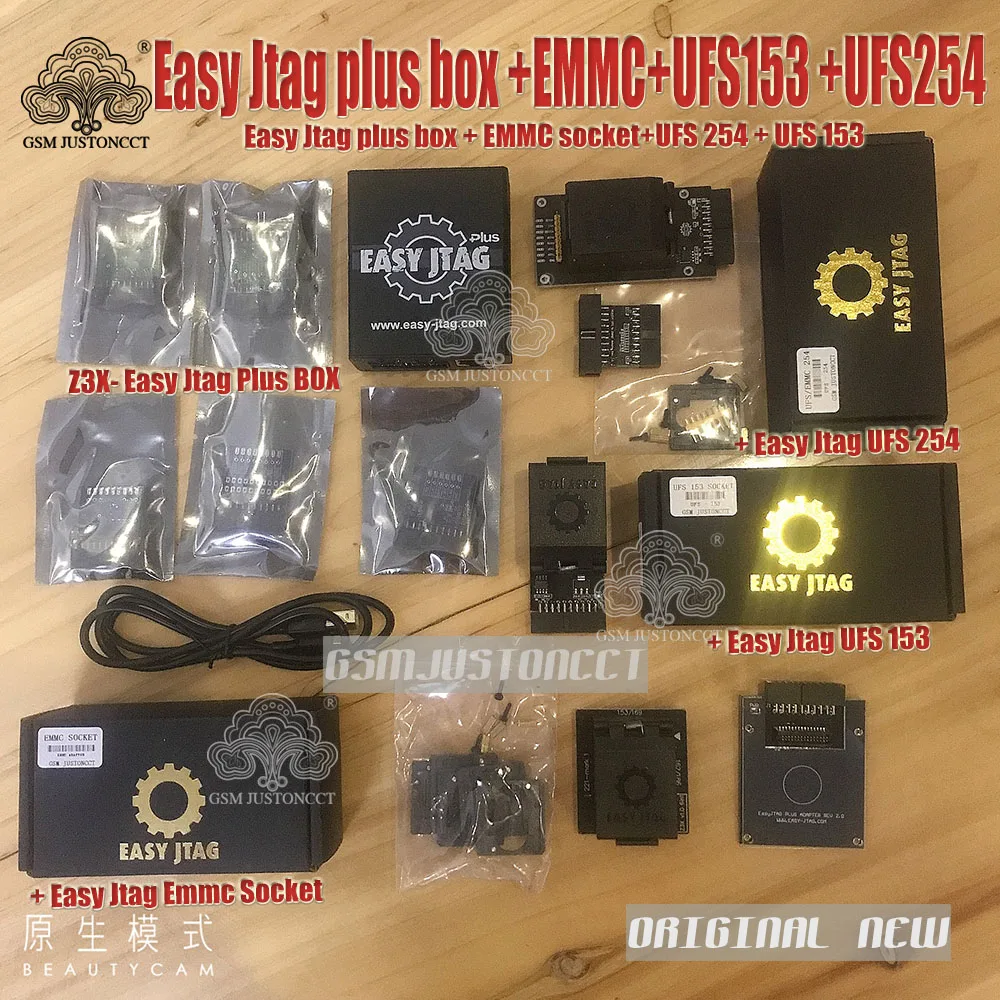 2022 Оригинальный Новый Z3X-легкий Jtag Plus Box Fllu Set + EMMC Socket UFS BGA 254 UFSBGA 153 Tool - купить по