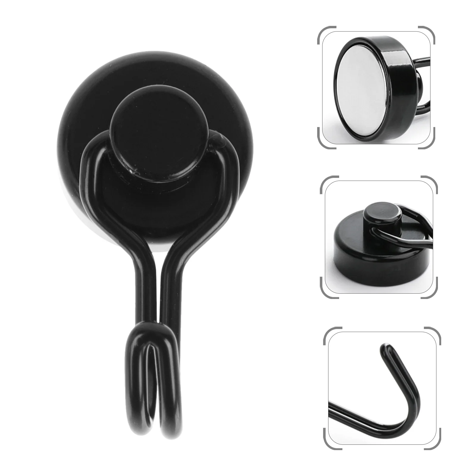 

4pcs Heavy Duty Door Hook Neodymium Swivel Swing Hook Magnetic Towel Hooks