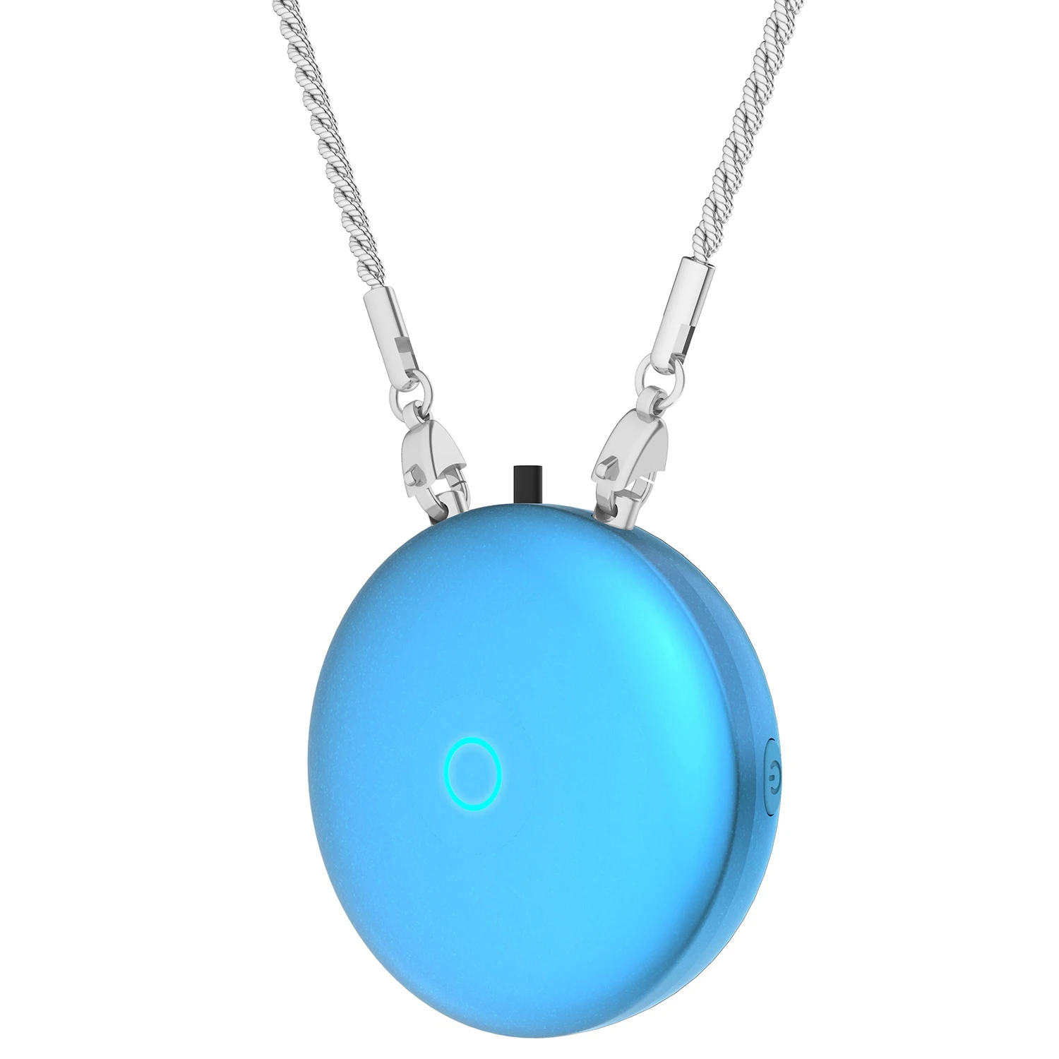 

Модный персональный носимый ожерелье Подвесной шейный очиститель воздуха мини портативный отрицательный ион очиститель воздуха синий