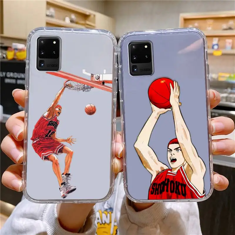 

Slam Dunk Mitsui Kotobuki Miyagi Ryota Phone Case For Samsung Galaxy S10 S10e A70 Edge S22 S23Plus Ultra Note10 Transparent Cove
