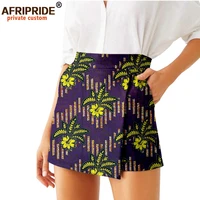 2022 summer women shorts skirts fashion loose high waist shorts ankara casual short culotte african print clothes wax a2021007