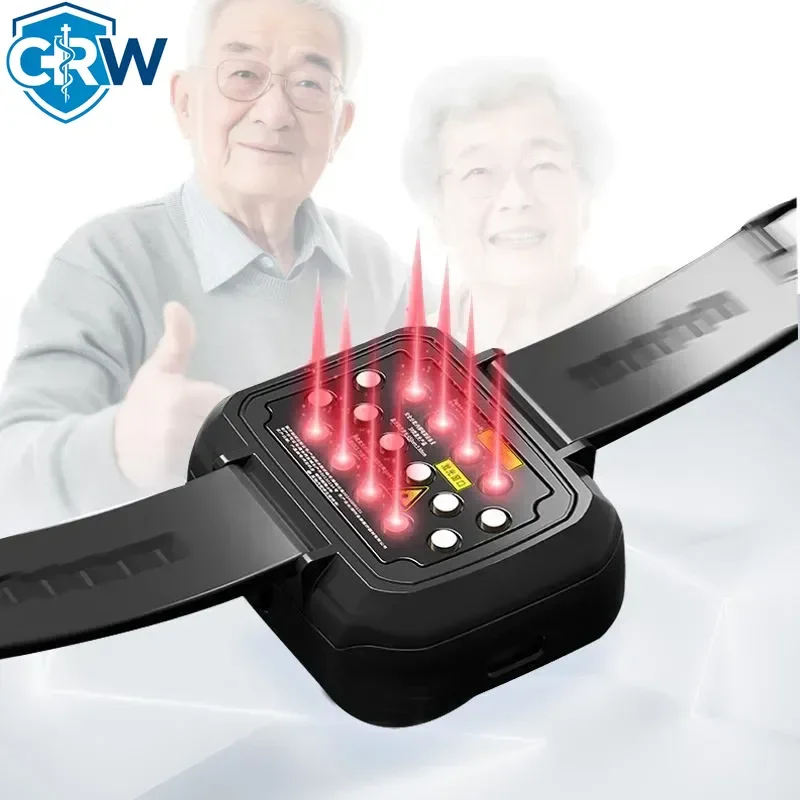 Фото Терапевтический аппарат CRW 650±30 нм для лечения гиперлипидемии, диабета, гипертонии, тимпанита, ринита, портативный, для домашнего использования №1