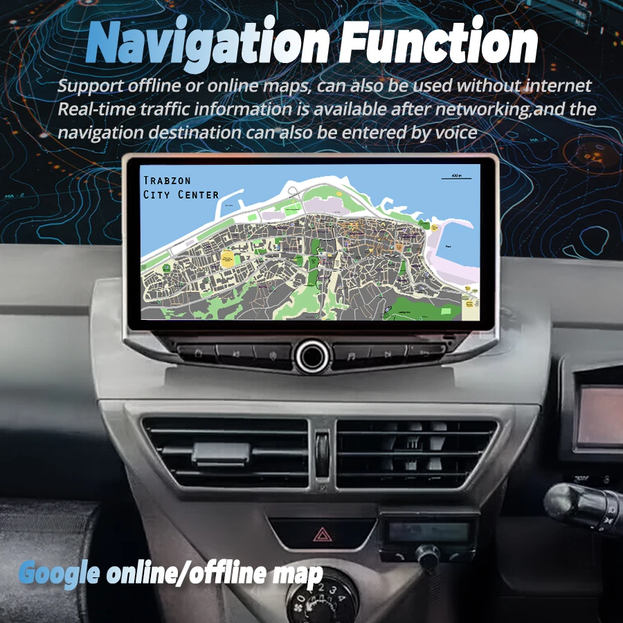 Qled экран Android 14 для Toyota Scion IQ 2008-2016 Автомобильный мультимедийный GPS стерео