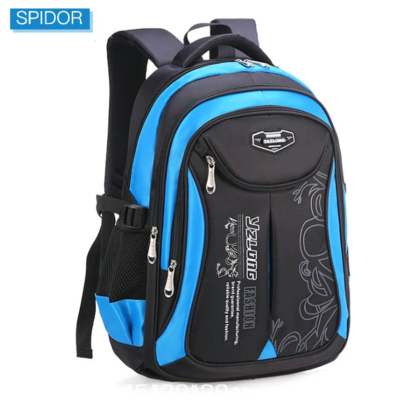 SPIDOR Top quality  Waterproof Children's backpack boys girls Primary schoolbag  Kindergarten Infantil Kids backpack  Mochila