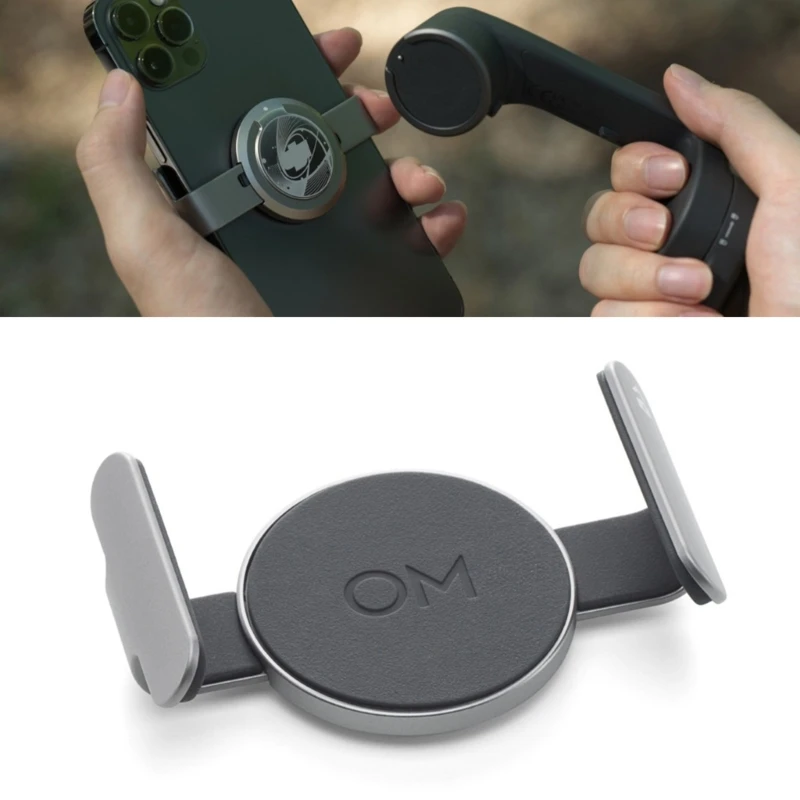 

for DJI OM4 Magnetic Phone Clamp 3/2 Magnetically Attach Phone to Mobile 6/5/4/SE Light Thin and Secure