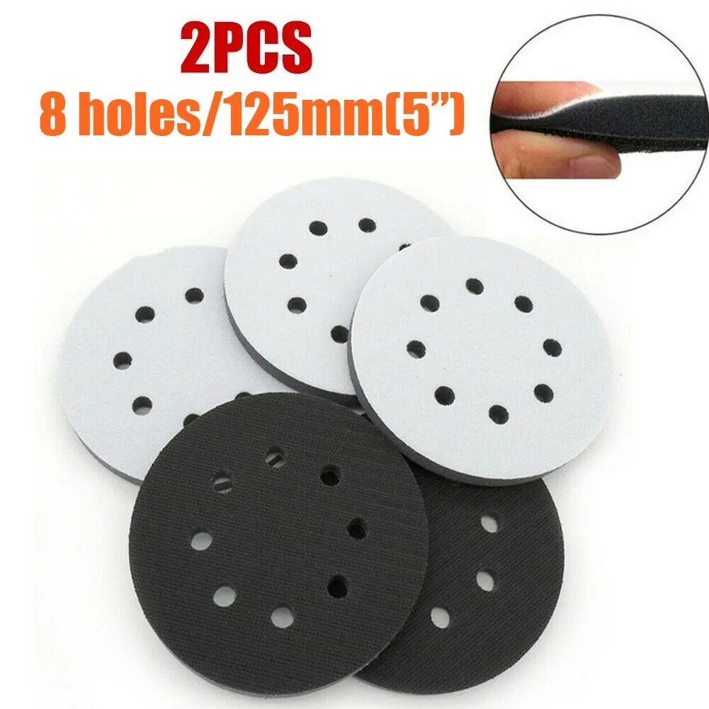 

Tool 5inch Holes Interface Sanding 125mm Hook Plate Soft Loop Sander Backing Accessories Polishing Pad For Power & Sponge Pads 8