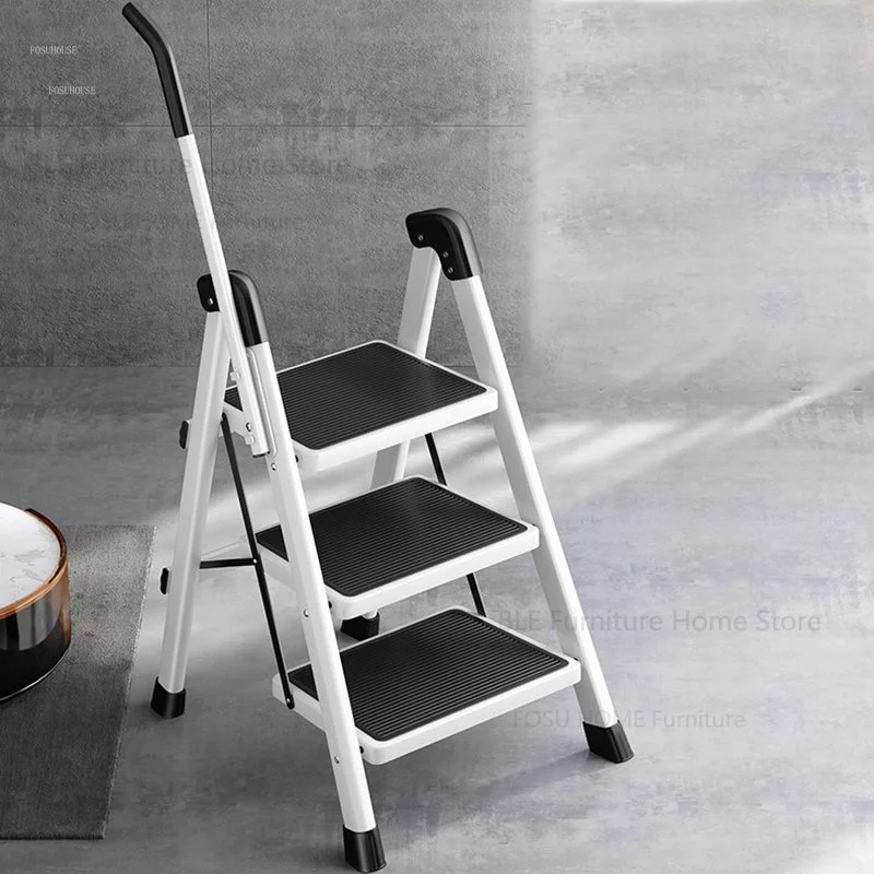 

Home Folding Ladder Handrail Step Ladders Telescopic Ladder High Stools Kitchen Small Ladders Multi-functional Climbing Stairs
