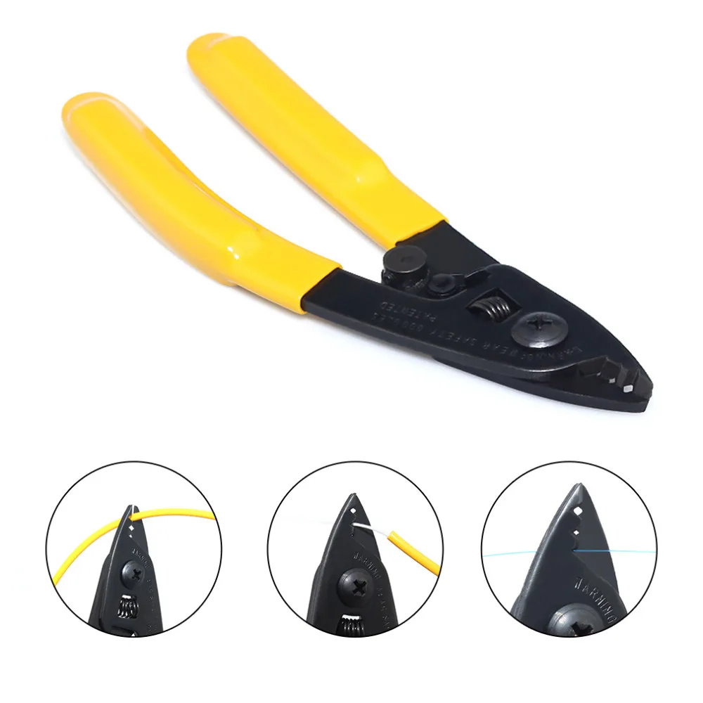 Practical CFS-3 Three-port Fibre Stripper CFS-3 Fiber Stripping Pliers / Wire Strippers Three Hole Stripper Plier for Miller