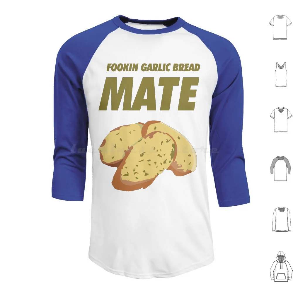 

Garlic Bread Hoodies Long Sleeve Garlic Bread Food Bread Funny Delicious Awesome Mate Cool Warm
