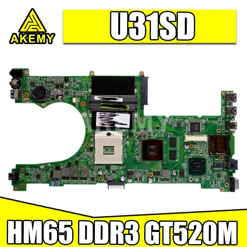 

60-N4LMB2000-C28 69N0L0M10C28 MAIN BOARD For ASUS X35S U31SG U31SD Laptop motherboard HM65 GT520M DDR3
