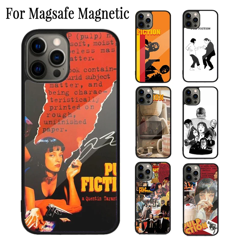 Винтажный Магнитный чехол для iPhone 16 15 14 Plus 13 12 Mini 11 Pro Max Magsafe