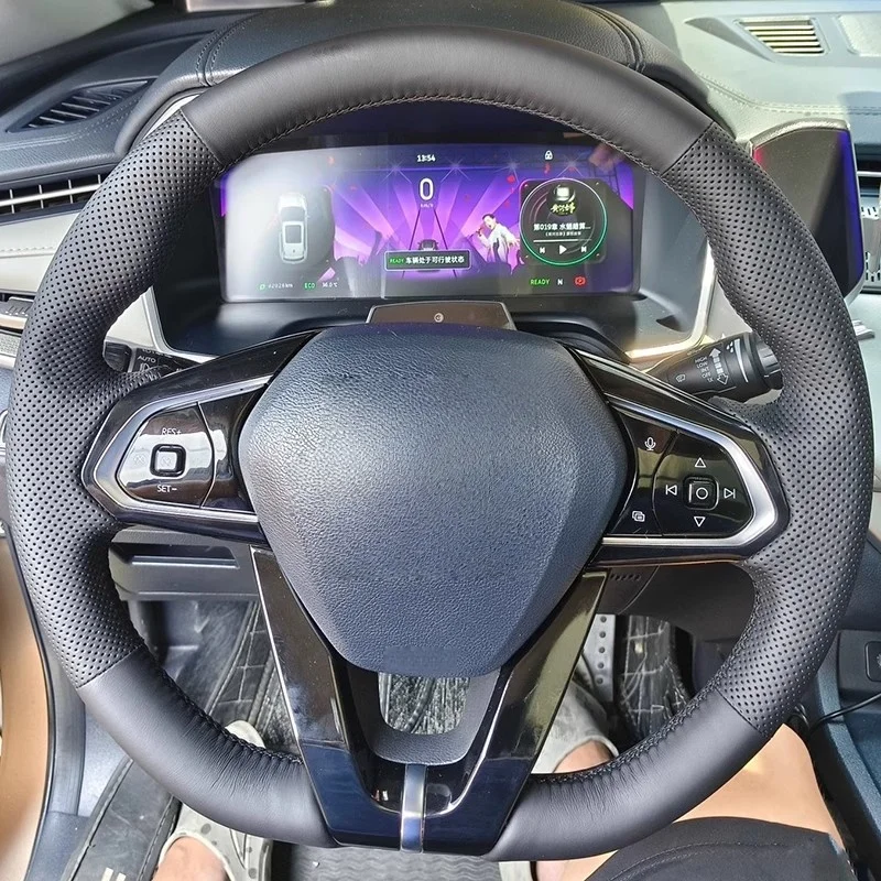 

Для Weltmeister EX5 W6 EX6 Plus EX5-Z Stitch из искусственной кожи спортивный ручной сшитый чехол на руль внутренняя ручка